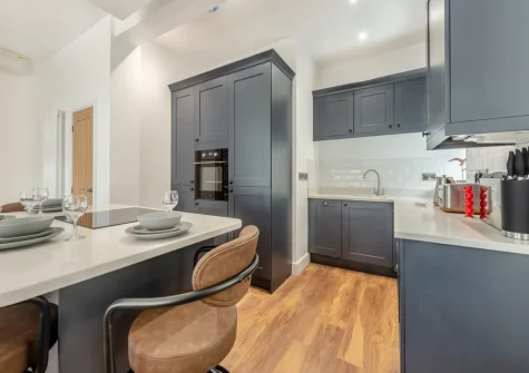 The kitchen & dining area at Sandy View at Harbour Heights, Saundersfoot