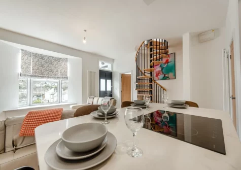 The kitchen & dining area at Sandy View at Harbour Heights, Saundersfoot