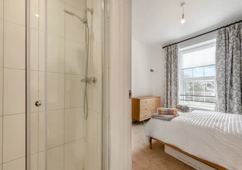 Bedroom #2 en-suite shower room at Sandy View at Harbour Heights, Saundersfoot