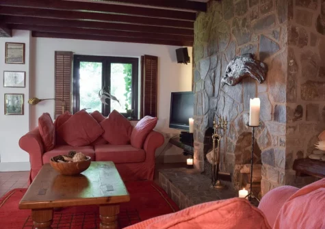 The living area at Sardis Cottage, Kilgetty