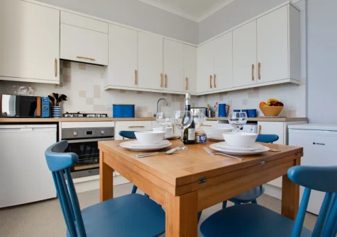 The kitchen & dining area at Scarborough House, Tenby