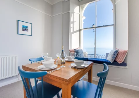 The dining area at Scarborough House, Tenby