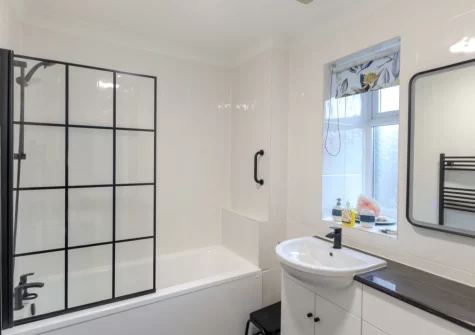 The bathroom at Scarborough House, Tenby