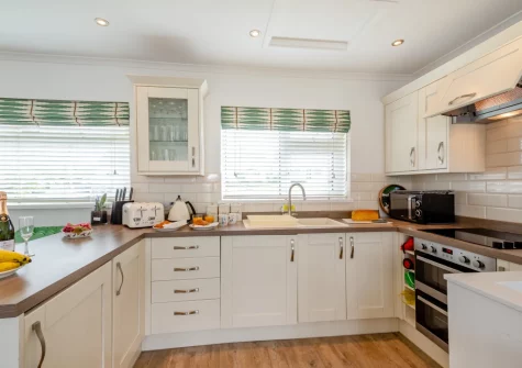 The kitchen at Sea Breeze, 40 Cae Du, Abersoch