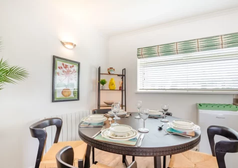 The dining area at Sea Breeze, 40 Cae Du, Abersoch