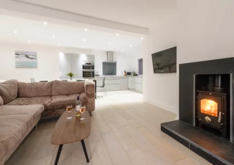 The living area at Sea Heights, Saundersfoot