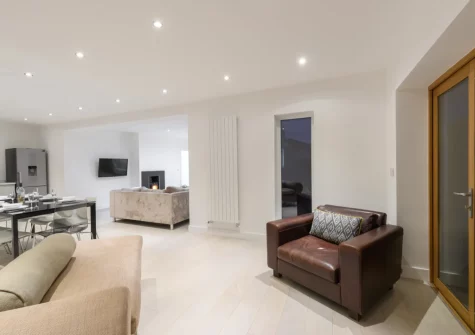The living area at Sea Heights, Saundersfoot