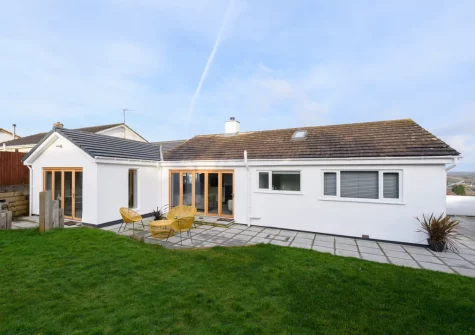 The patio, outdoor sitting area & garden at Sea Heights, Saundersfoot