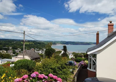 The view from the front terrace & outdoor sitting area at Sea Heights, Saundersfoot