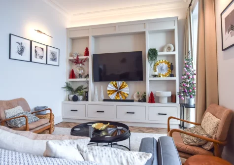 The living area at Sea Salt, Tenby