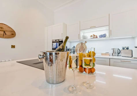 The kitchen at Sea Salt, Tenby