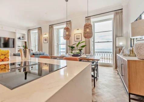 The kitchen & dining area at Sea Salt, Tenby
