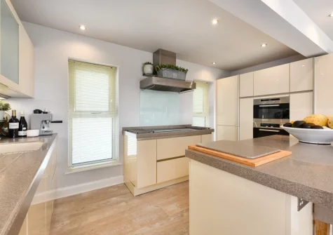 The kitchen at Seabreeze, Abersoch