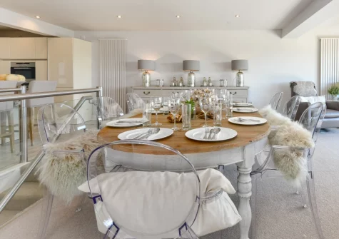 The dining area at Seabreeze, Abersoch
