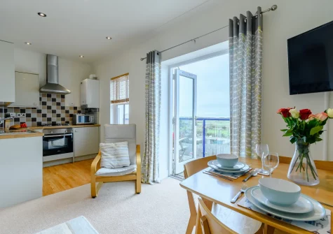 The living, dining area & kitchen at Seabreeze, Penally
