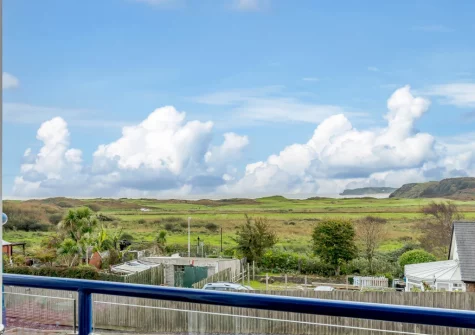 The view from the balcony & outdoor sitting area at Seabreeze, Penally