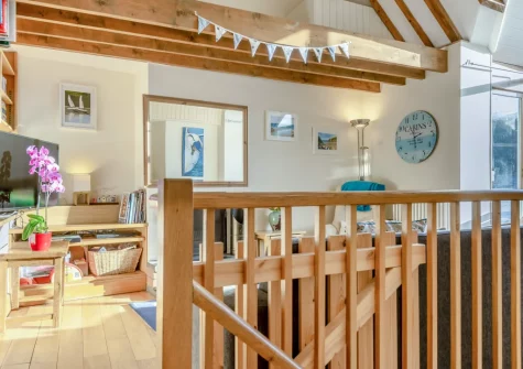 The living area at Seaglass, Little Haven