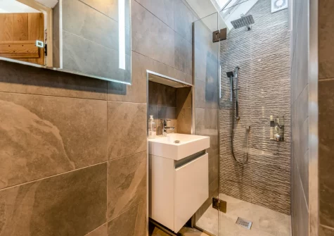 Bedroom #1 en-suite shower room at Seaglass, Little Haven