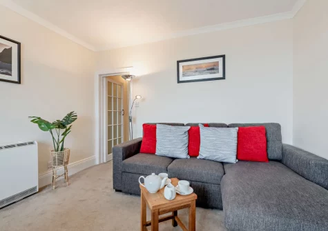 The living area at Seashells, Saundersfoot