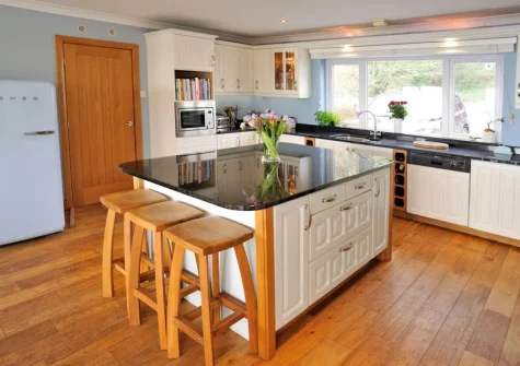 The kitchen at Seren y Mor, Freshwater East