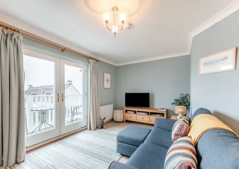 The living area at Shore Break, Broad Haven