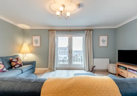 The living area at Shore Break, Broad Haven