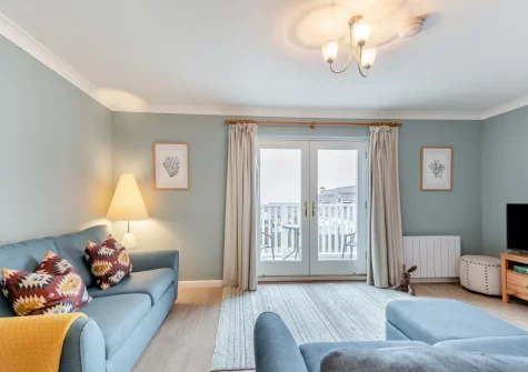 The living area at Shore Break, Broad Haven