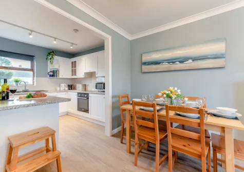 The dining area at Shore Break, Broad Haven