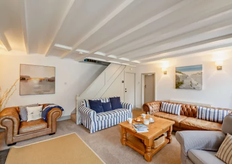 The living room at Siop Newydd, Llanengan