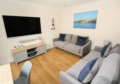 The living area at Skokholm Apartment, Tenby