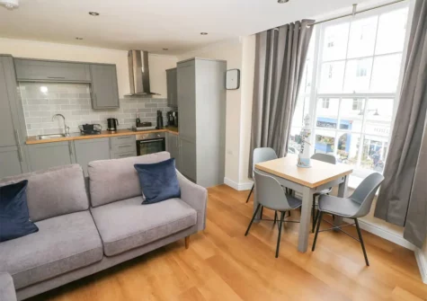 The living area at Skokholm Apartment, Tenby