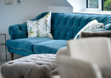 The living area at Skylark, Abersoch