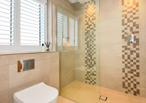 Bedroom #1 en-suite shower room at Skylark, Abersoch