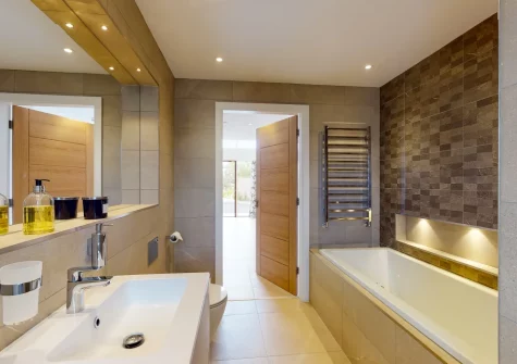 The bathroom at Skylark, Abersoch