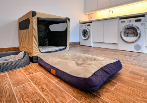 The utility area at Skylark, Abersoch