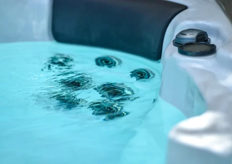 The hot tub at Skylark, Abersoch