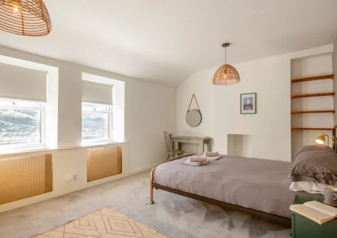 Bedroom #1 at Slate Trail Retreat, Cwm Penmachno
