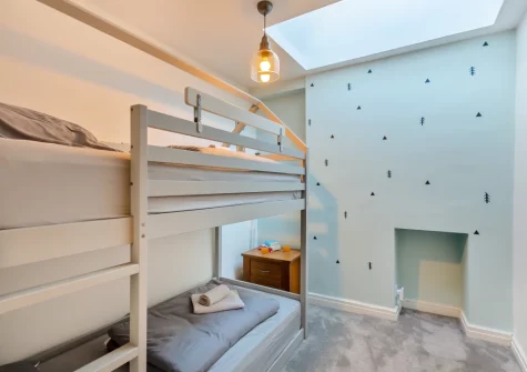 Bedroom #3 at Slate Trail Retreat, Cwm Penmachno