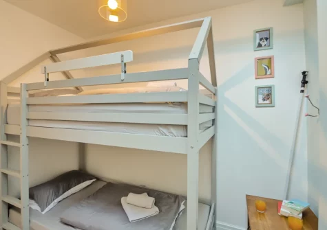 Bedroom #3 at Slate Trail Retreat, Cwm Penmachno