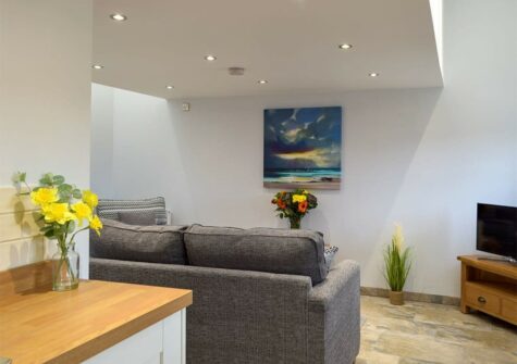 The living area at Snowdrop Cottage, Penfeidr Cottages, Glanrhyd