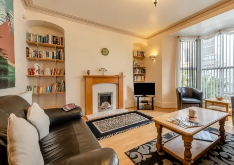 The living room at Somerville, Tenby