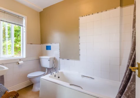The bathroom at Sounds of the Brook, Llanelltyd