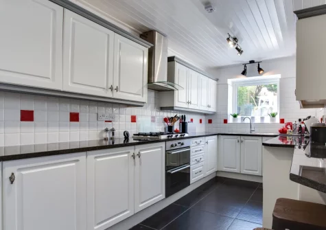 The kitchen at South Beach Cottage, Tenby
