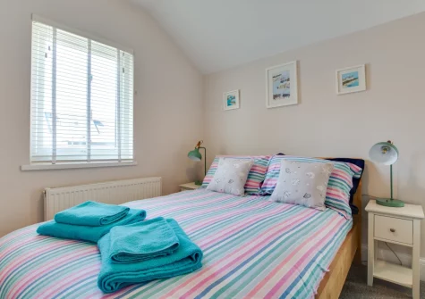 Bedroom #1 at South Beach Cottage, Tenby