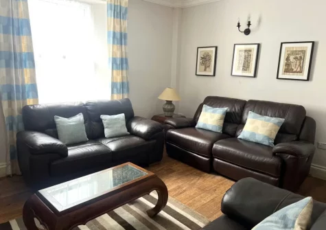 The living room at South Seas, Tenby