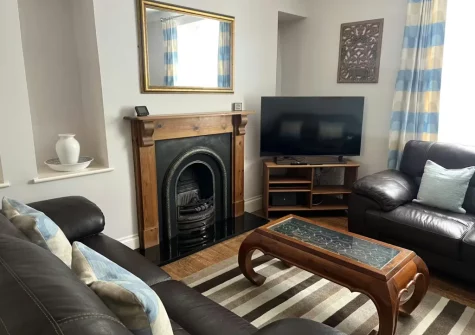 The living room at South Seas, Tenby