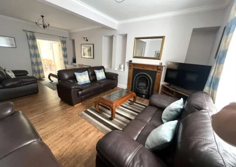 The living room at South Seas, Tenby