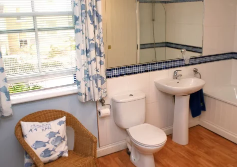 The shower room at South Seas, Tenby