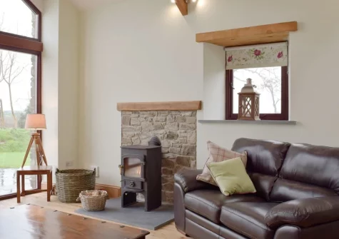 The living area at Southlands Barn, Saundersfoot