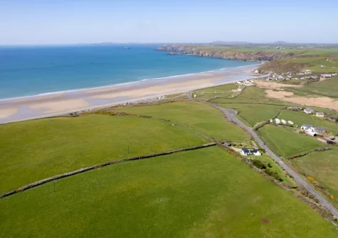 A footpath leads from Southwood Cottage to Newgale's wide sandy beach